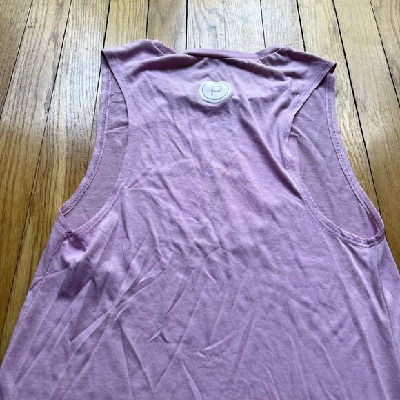 Pure Barre Size S NEW Lilac Purple Pride Flag Sleeveless Crew Neck Tank Top - Picture 5 of 8